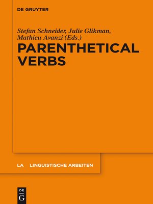 cover image of Parenthetical Verbs